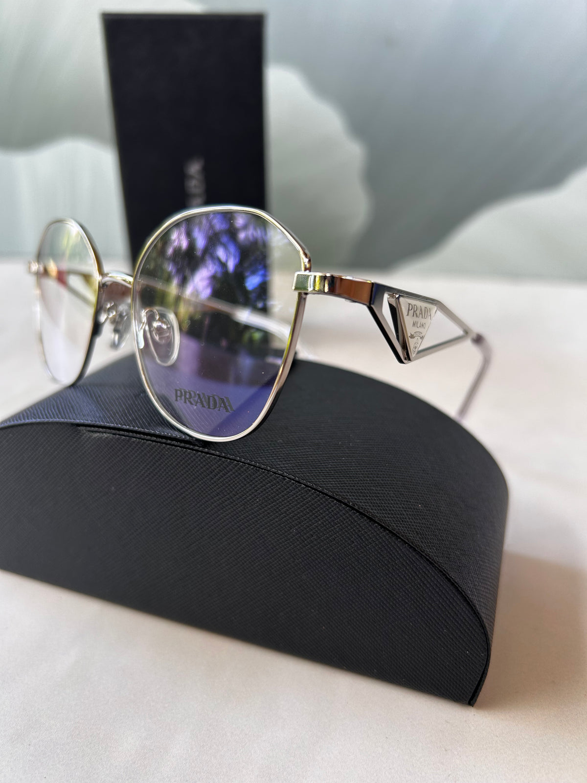 Lentes Prada transparentes