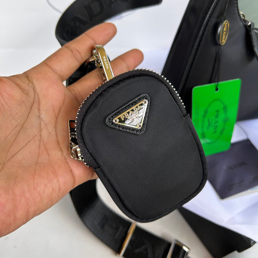 Bolso negro de hombro PRA